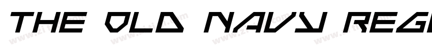 The Old Navy Regular字体转换